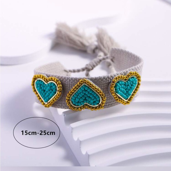 Surrounded With Love Heart Woven Bracelet - Picture 5 of 5